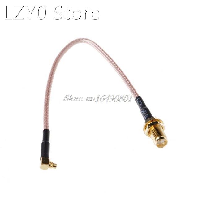 RF RP SMA Female to MMCX Male Right Angle Pigtail Cable RG31