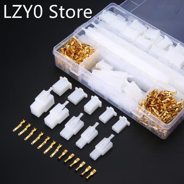 580PCS 2.8mm 2/3/4/6/9 Pins Way Male Female Housing Cable Te