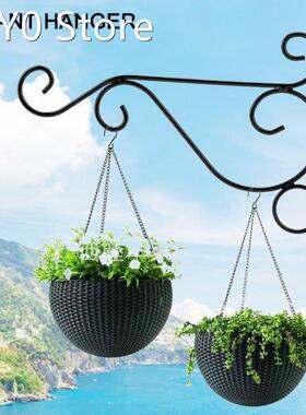 2Pcs Wall-Mounted Hook Flower Stand Decoration Wall Hanging