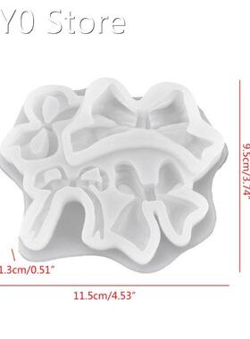 2022 New Bowtie Ribbon Silicone Resin Mold Bow Pendant Cryst