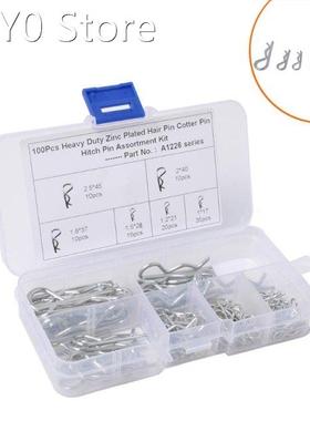 Heavy Duty Cotter Pin Hairpin Assortment Kit Used for Automo