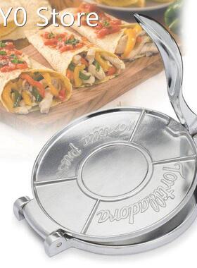 Silver Tortilla Press Maker Aluminum Foldable Home Kitchen F