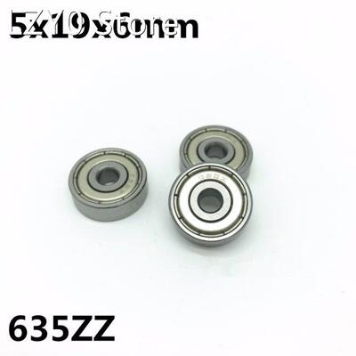 50Pcs 635ZZ 635-2Z 5x19x6 mm Deep groove ball bearing Miniat