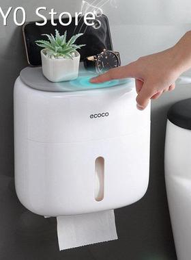 ECOCO Wall Mounted Waterproof Toilet Paper Holder Shelf Mult