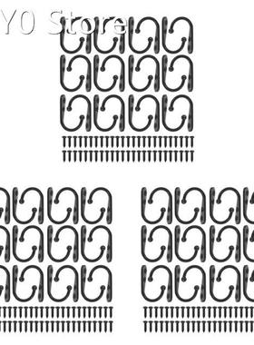 72 Pieces Coat Hooks Wall Mounted Robe Hook Single Coat Hang