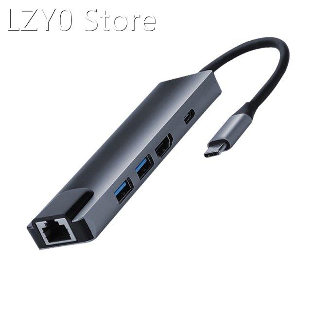 Fast Data Transfer USB Splitter 5-port USB 3.0 Hub with Alum