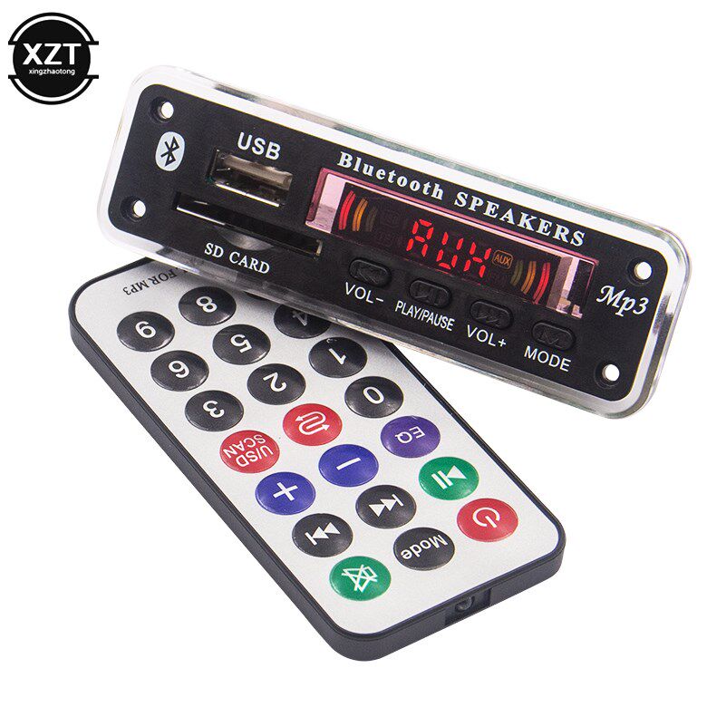 Bluetooth Decoder 5.0 5V 12V car MP3 player WMA Board Audio