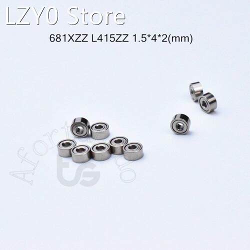 10pcs 681ZZ L415ZZ 1.5*4*2(mm) free shipping chrome steel M