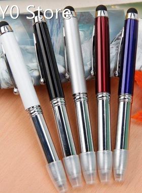 3in1 Capacitive Touch Screen Stylus Ballpoint Pen LED Flashl