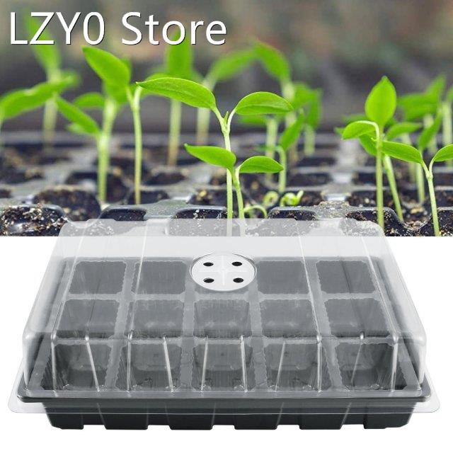 15/40 Hole Plastic Nursery Pots Planting Seed Tray Kit Plant