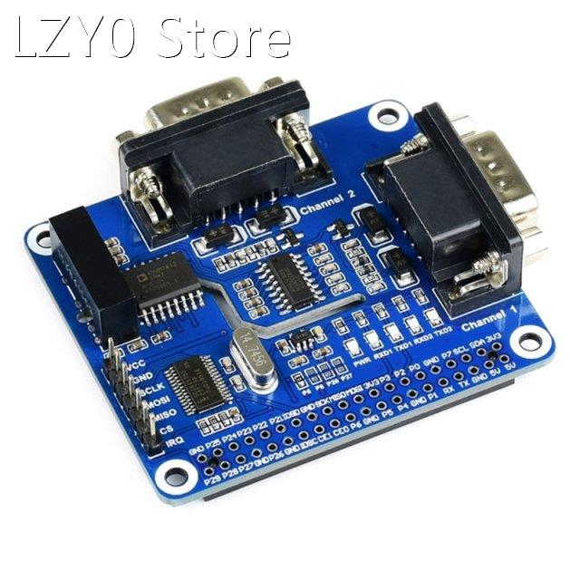 RS232 Expansion HAT for Raspberry Pi 4B/3B+/3B/3A SPI to RS2