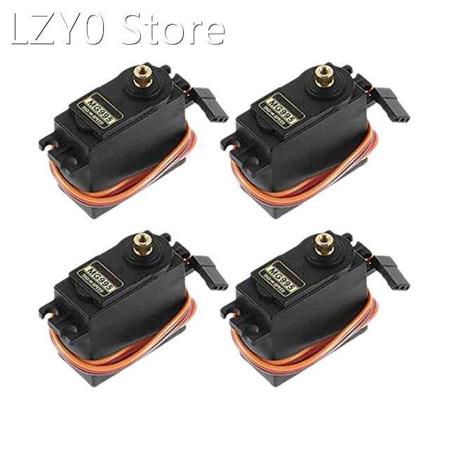 4PCS Servo Motor for MG995 Control Angle180 Metal Gear Servo
