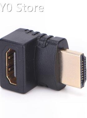 1PC 90 Degree HDTV 1080P HDMI Cable Connector HDMI V1.4 Righ