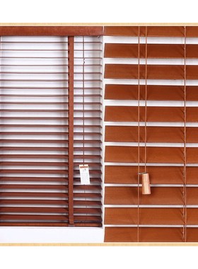 35mm Slats  Width Wooden Blinds Basswood Material With Diffe