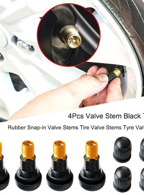 4Pcs TR412 Chrome Alloy Tubeless Rubber Wheel Tyre Valve Fo
