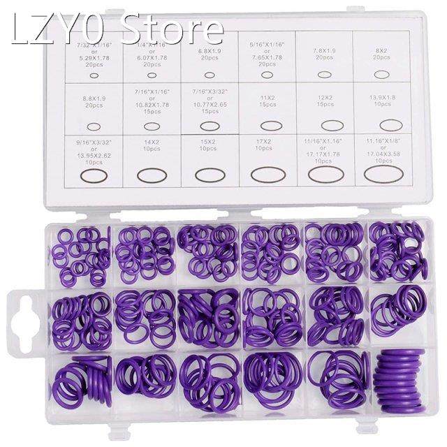 270 pcs 18 size nitrile rubber o-ring seal kit. for mechanic