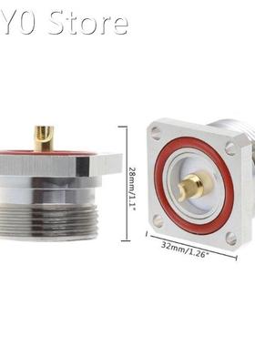 L29 7/16 Din Female Jack Center Connector With 4 Holes Flang