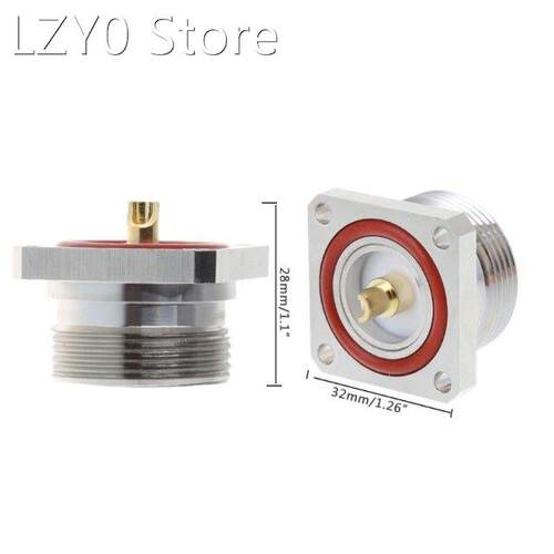 L29 7/16 Din Female Jack Center Connector With 4 Holes Flang