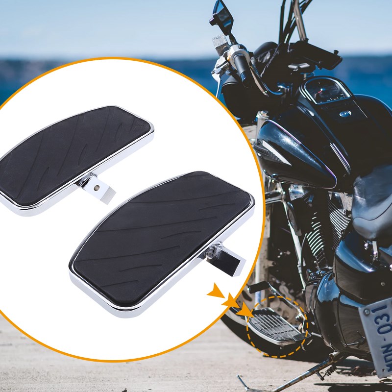 1 Pair Motorcycle Foot Pegs FootRest Footpegs Rests Pedals F