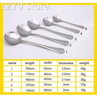 Round Soup Spoons For Kids Aduls Stainless Steel Dishwasher