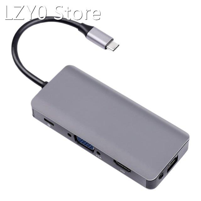 USB HUB C Multiport Adapter Type C Hub 9-In-1 Multiport Adap