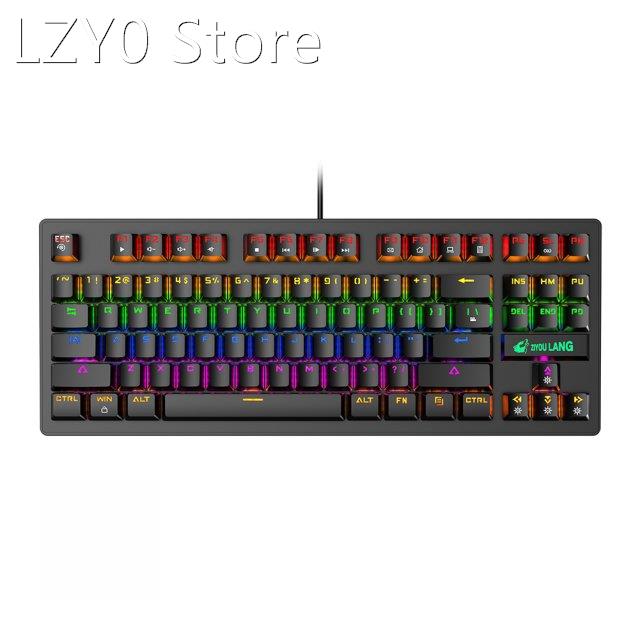 K2 Mechanical Gaming Keyboard RGB Backlit Blue Switch 87 Key