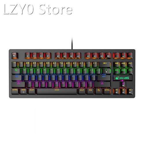 K2 Mechanical Gaming Keyboard RGB Backlit Blue Switch 87 Key