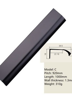 Modern invisible wardrobe door cabinet door handle edged han