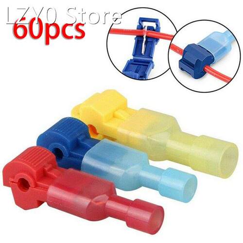 60PCS Quick Splice Wire Terminal Connectors Combo Kit Insula