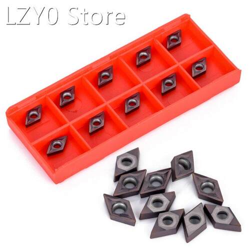 10Pcs DCMT070202 Purple Coating Grinding Carbide Inserts For