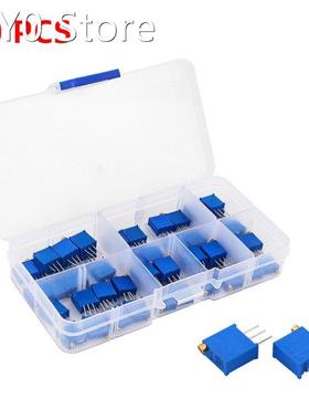 50 PCS 3296W Multiturn Trimmer Potentiometer Kit 3296 Variab