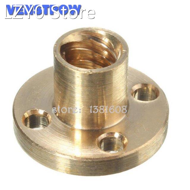 1PC Brass T8 Nut Lead 1mm 2mm 4mm 8mm for T8 Screw Trapezoid