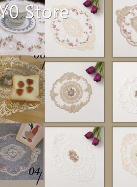 Dining Table Embroidery Craft Placemat European Style Lace F