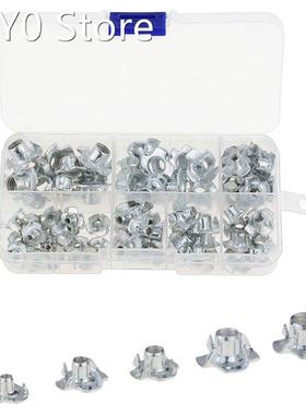 80PCS/Box M3 M4 M5 M6 M8 Zinc Plated Four Claws Nut Speaker