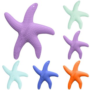 New Cartoon Starfish Silicone Infant Soothing Teether Baby