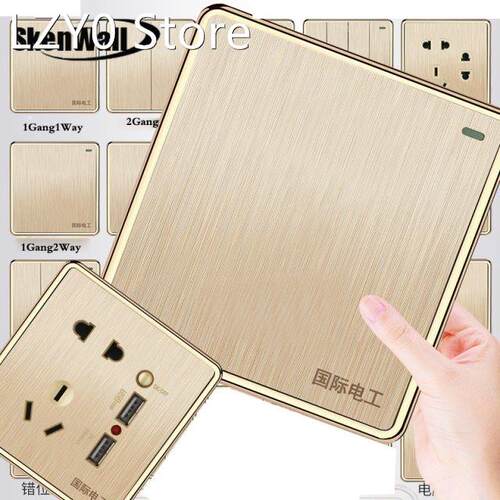 86 type wall switch socket panel 1/2/3 / 4Gang1Way 2Way hous