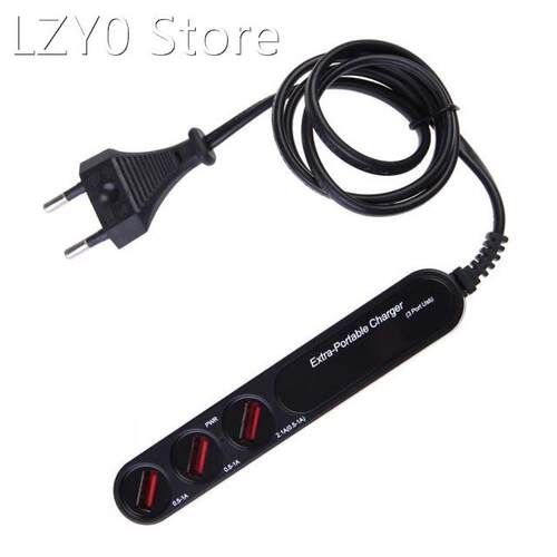 1PC Multifunctional 3 USB Outlet Power Socket AC to DC Power