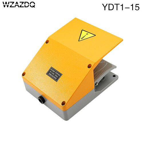 Foot switch YDT1-15 aluminum shell gray double pedal switch