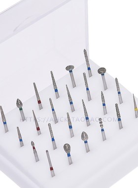 24 hole dental plastic bur bracket sterilized carbide Burs