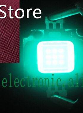 10W Square 490nm-495nm Cyan High Power LED Lighting 9-10V 10