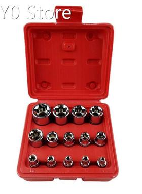 14PC Professional Sockets E4-E24 Torx Torque Bits Tools Set