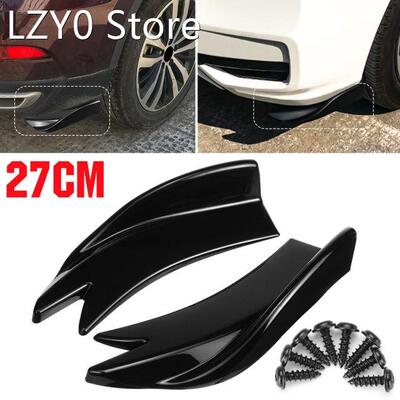 27cm Car Rear Bumper Spoiler Canards Fins Anti-crash Diffuse