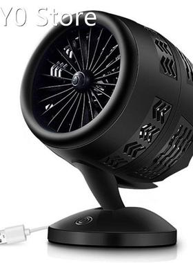 M5TE Double-blade Turbine Table Tiny Round Fan Quiet Operati