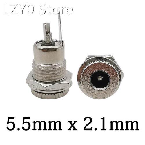 1/2/5Pcs DC-099 5.5 mm x 2.1 mm DC Power Jack Socket Threade