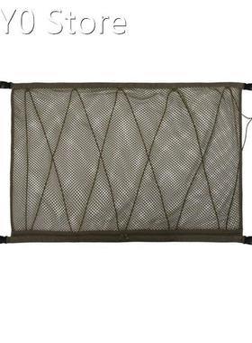 Car Ceiling Storage Mesh With Zipper Drawstring Universal Tr