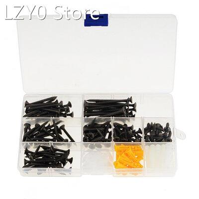 190PCS/Box M3.5 Black Plus Hard Cross Countersunk Head Self-