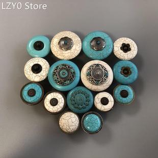 Cabinet handle drawer handle jade handle imitation turquoise