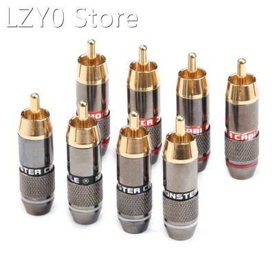 12PCS Double Self Locking Banana Plugs Set Gold Plated Coppe