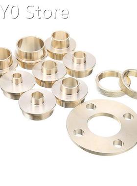 Brass Router Template Guide Set +Router Guides+Lock Nuts +Ad