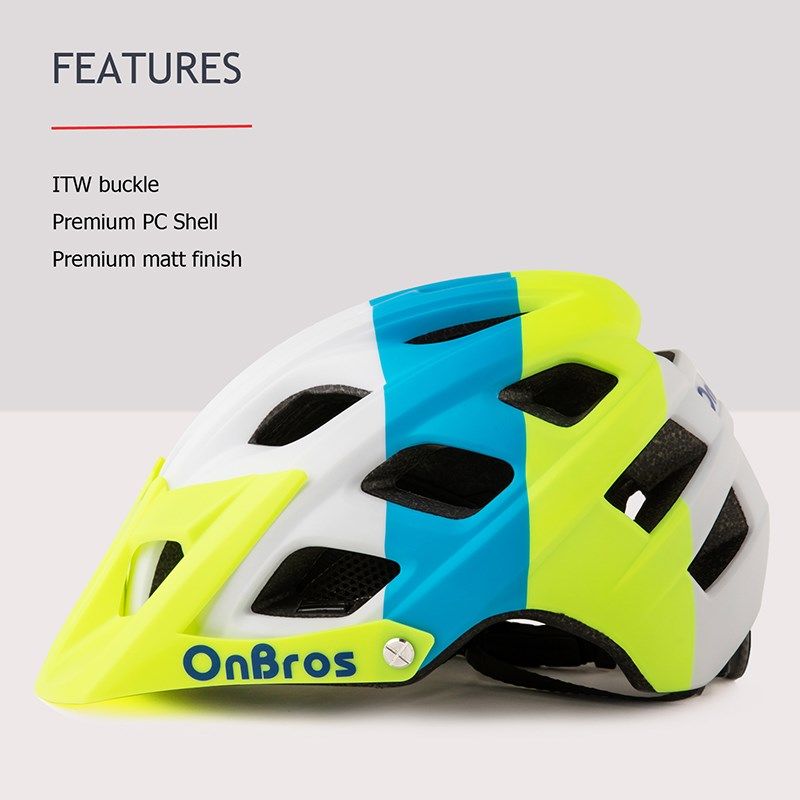 mountain cycling helmet with visor mtb bike red road bicycl